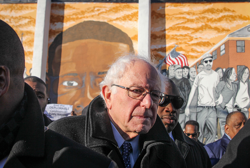 Bernie Sanders Visits Freddie Gray’s Sandtown Neighborhood - Baltimore ...