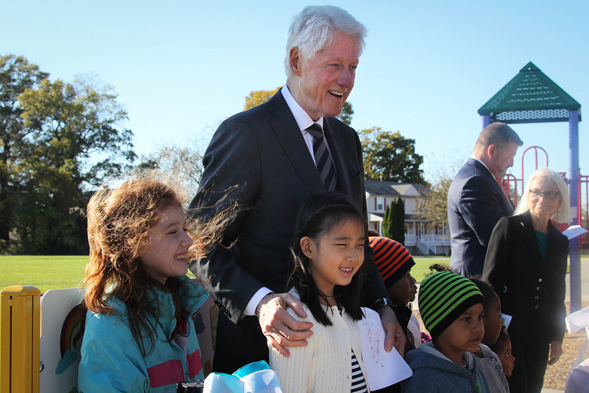 Former President Bill Clinton Visits Baltimore