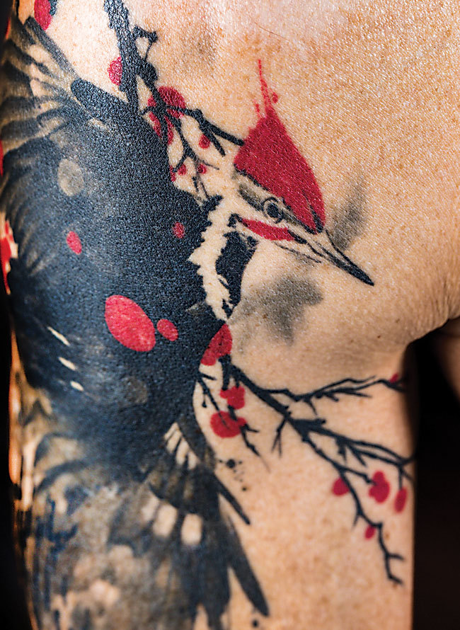Top 57+ woodpecker tattoo ideas best - in.cdgdbentre