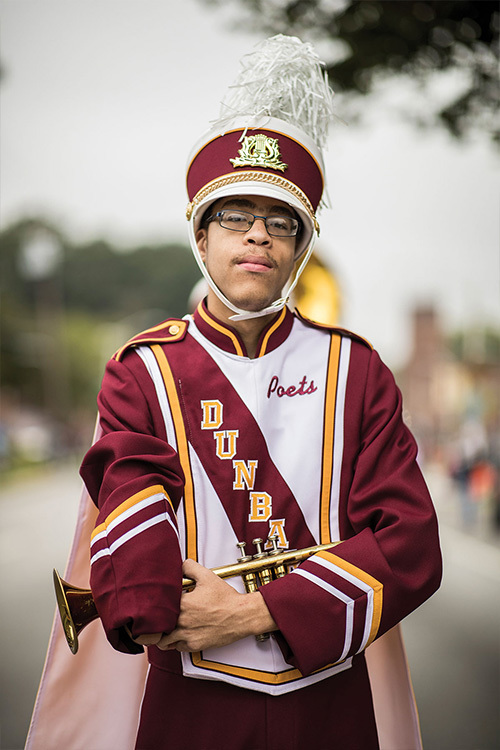 Dunbar High School band director brings show style marching to