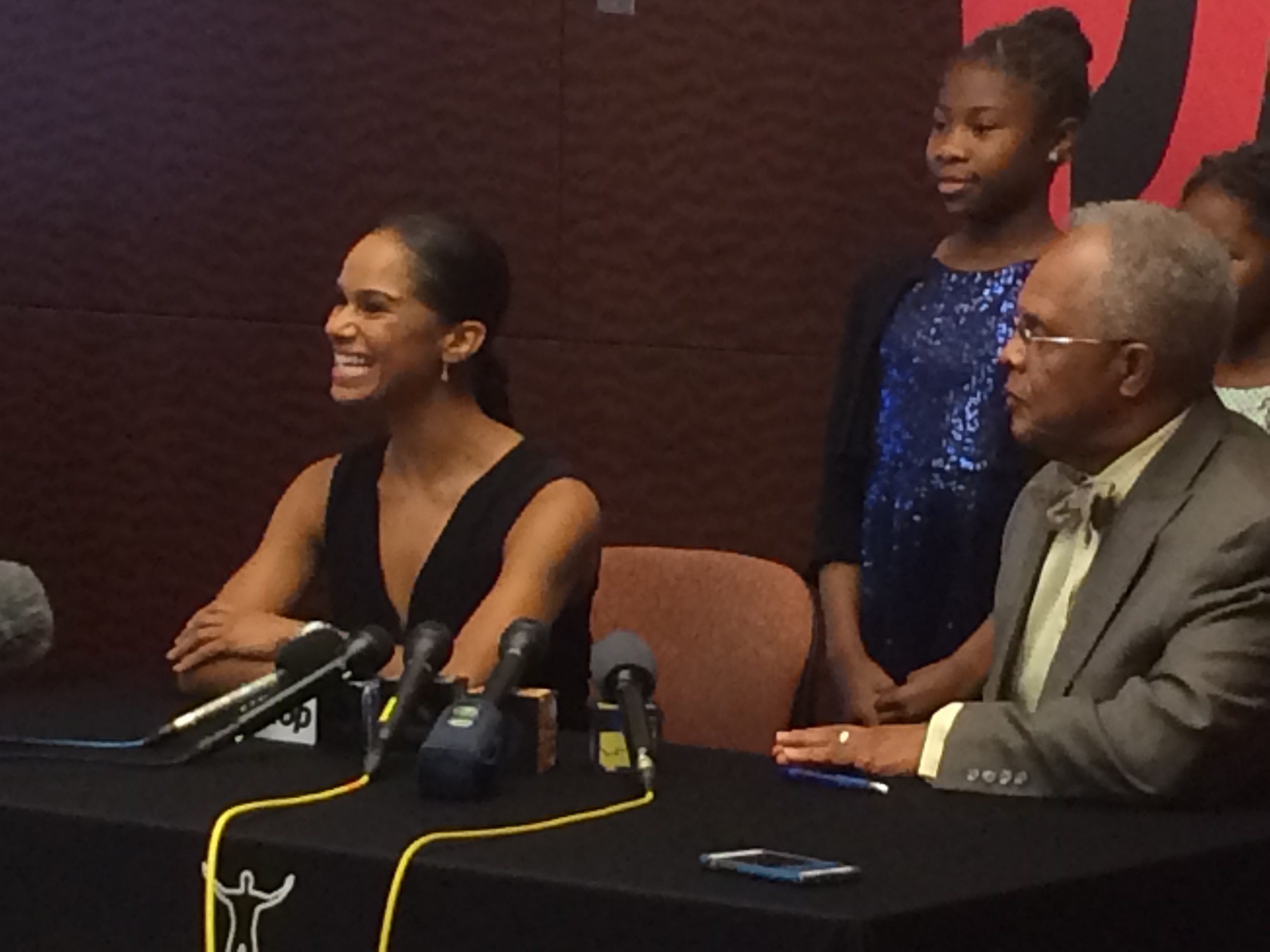 Misty Copeland at a press conference before an appearance at the Reginald F. Lewis Museum on Saturday.