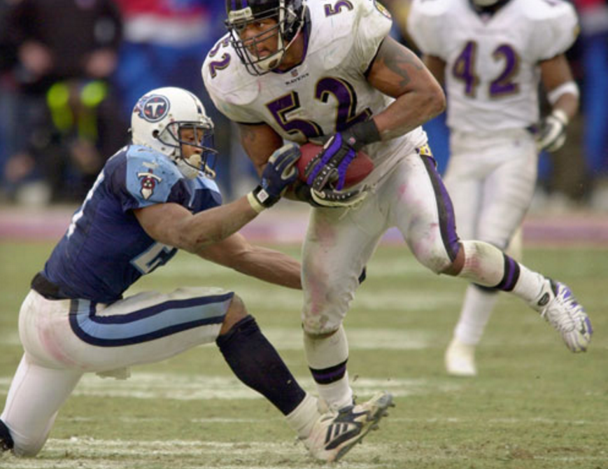 Ravens Top 20 Ray Lewis Strips Eddie George In 2000 Playoffs