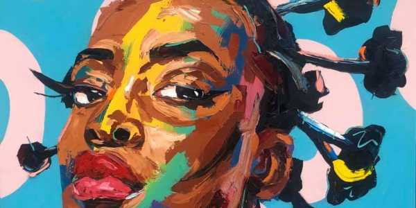  "Twist 2020," an acrylic painting by local muralist Megan Lewis. Megan Lewis