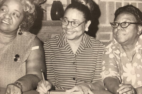  From left: Gladys Barbour, Victorine Adams, and Ruth Turner.Courtesy Morgan State University. (Photo by I. Henry Phillips)