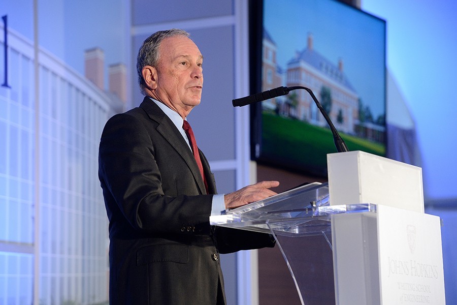 Bloomberg Makes Historic $1.8 Billion Gift to Johns Hopkins