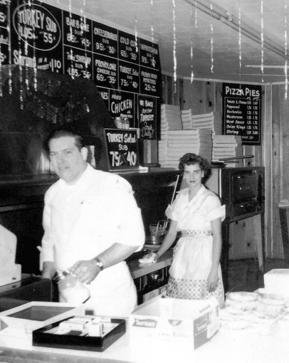 William S. Gill in his Sub Shop in the 1950's