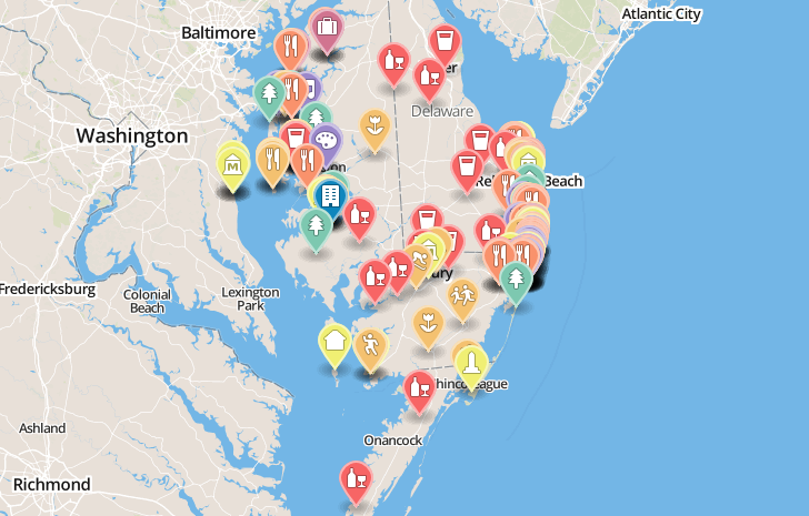 Map Eastern Shore 