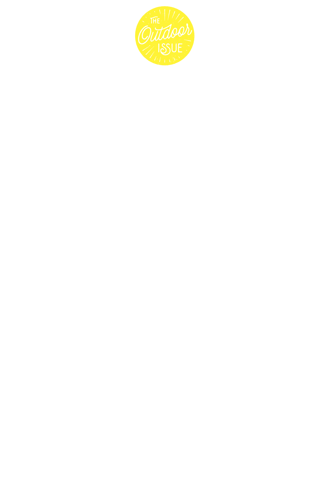 Happy Trails: 55 55 hiking and biking adventures to explore this spring and summer. By Ron Cassie. Lettering by Simon Walker 