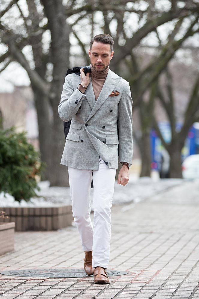 How To Wear a Turtleneck Under a Shirt - He Spoke Style